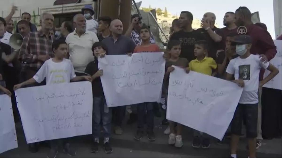 Doğu Kudüs'te İsrail'in yıkım politikası protesto edildi