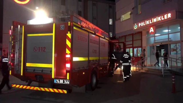 Hastanede yangın paniği yaşandı, 21 hasta farklı servislere tahliye edildi