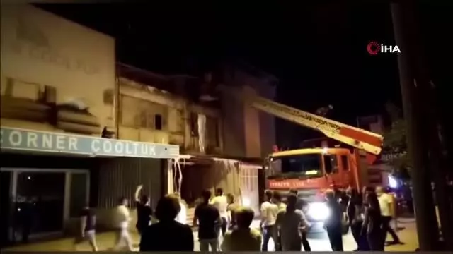 İnegöl'de mobilya sanayi bölgesinde korkutan yangın