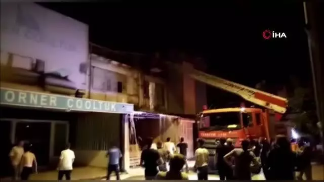İnegöl'de mobilya sanayi bölgesinde korkutan yangın