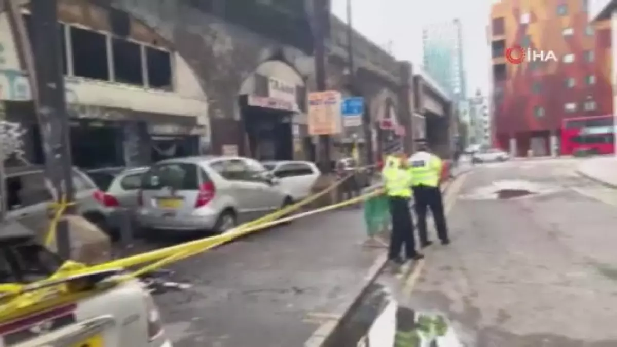 Londra'da yangın sonrası görüntülendi