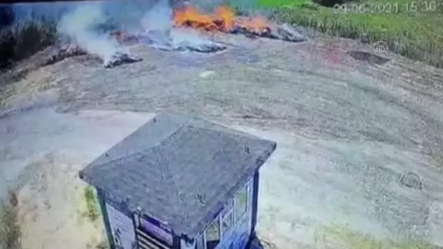 Ormanlık alanda çıkan yangına sebep olduğu iddia edilen kişi gözaltına alındı