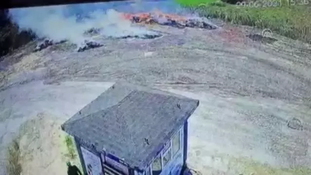 Ormanlık alanda çıkan yangına sebep olduğu iddia edilen kişi gözaltına alındı