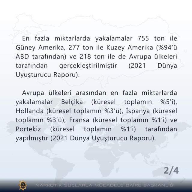 2021 yılı Birleşmiş Milletler raporlarına göre dünyada kokain trendi analizi
