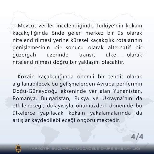2021 yılı Birleşmiş Milletler raporlarına göre dünyada kokain trendi analizi