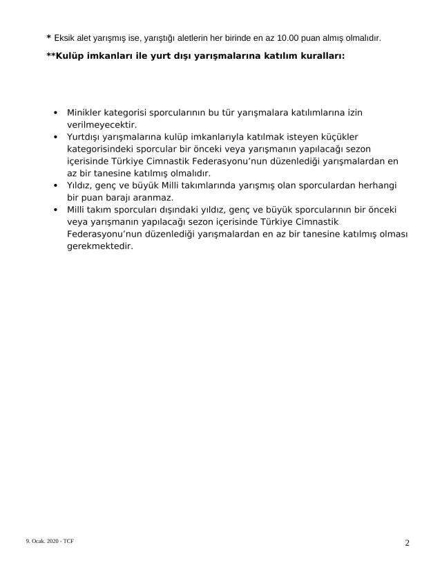 Jimnastik kuralları nedir? Olimpiyat Jimnastik kuralları ve talimatları nedir?