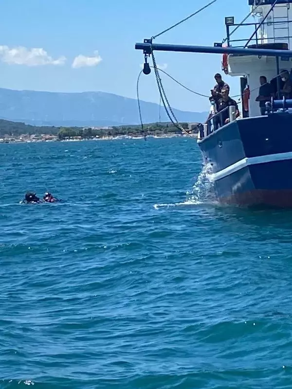 KAÇAK AVCILARIN 'DENİZ PATLICANI' DÜZENEĞİ 20 METRE DERİNDEN 4 SAATTE ÇIKARILDI
