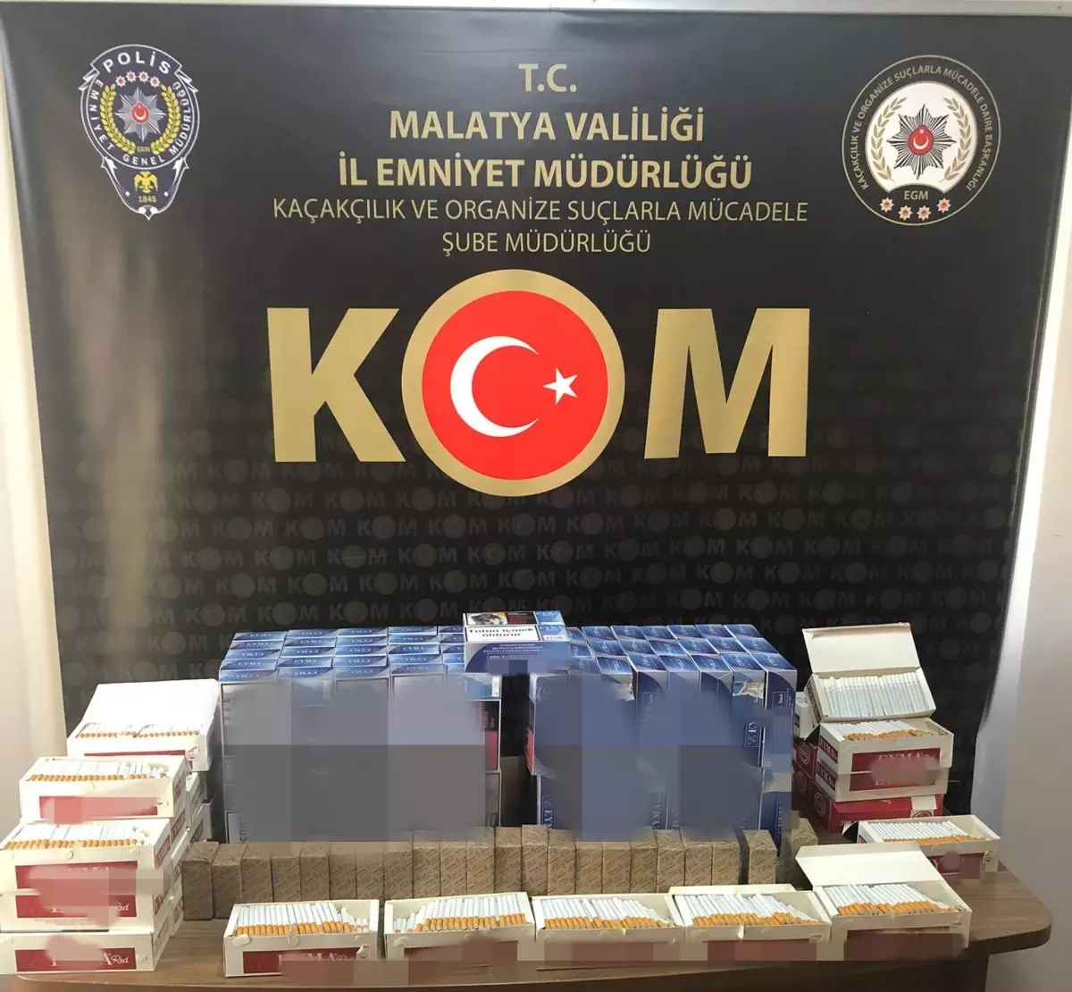 Malatya'da kaçak 30 bin 800 makaron ele geçirildi