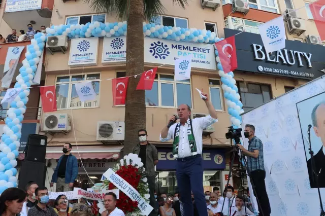 Memleket Partisi Genel Başkanı Muharrem İnce, partisinin il başkanlığını açtı
