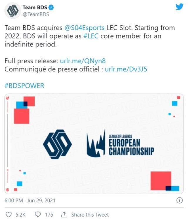 Schalke 04 Esports LEC slotunu 26.5 milyon euro karşılığında sattı! Schalke 04 Esports LEC slotunu 26.5 milyon euro karşılığında sattı!