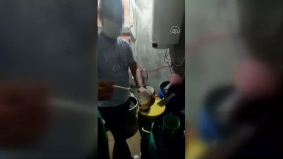 Son dakika haber | 545 litre sahte içki ele geçirilen evin sahibi gözaltına alındı