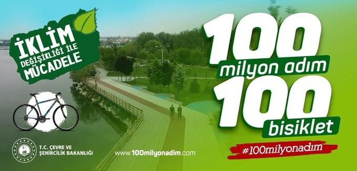 Çevre ve Şehircilik Bakanlığından '100 Milyon Adım 100 Bisiklet' projesi