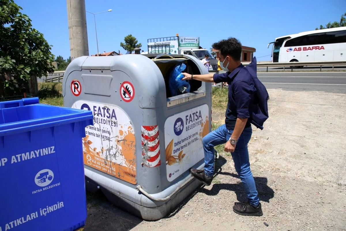 Fatsa'da çöpte ikili toplama sistemi