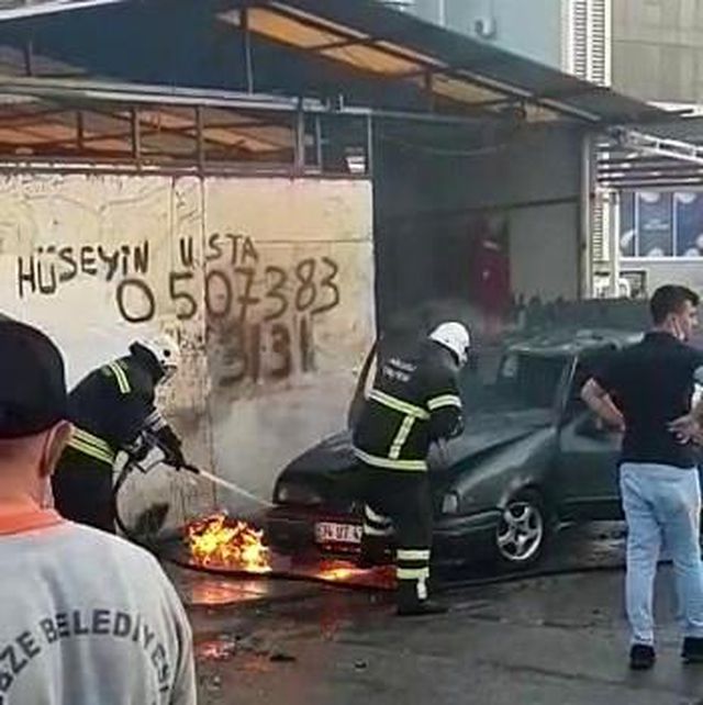 tamir edilirken alev alan otomobili sondurebi 12 14239066 o