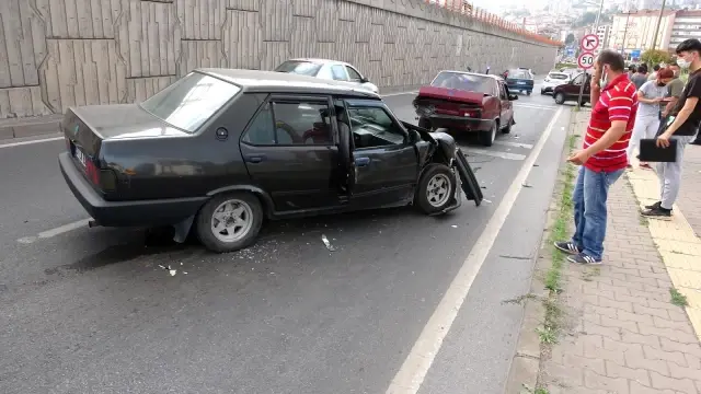 Zincirleme kazada 1 kişi yaralandı