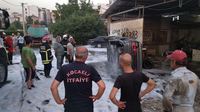 kocaeli de kaynak yapilirken alev alan otomob 2 14239131 o