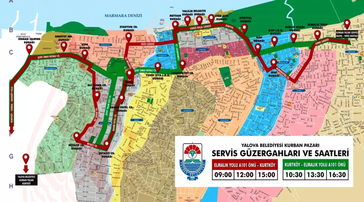 Kurban Pazarına Günde 3 Servis Yapılıyor