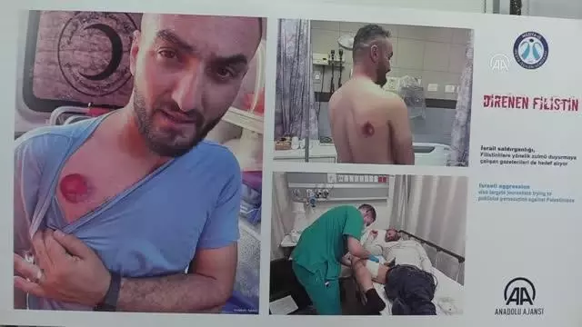 Medya-İş, AA fotoğraflarından oluşan Direnen Filistin sergisini açtı