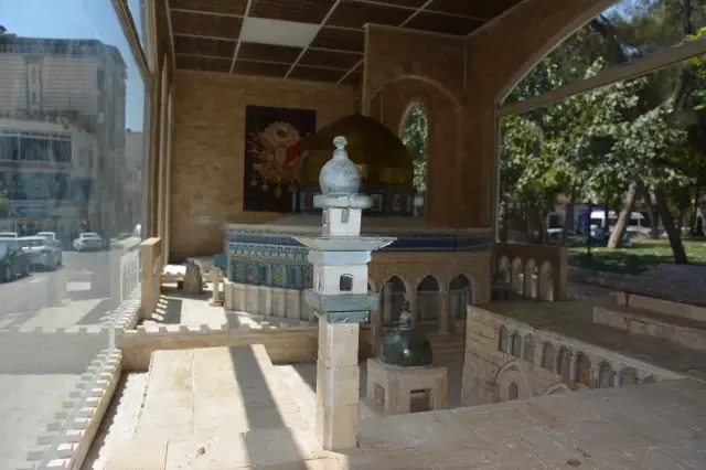 ŞANLIURFA - Mescid-i Aksa maketinin yer aldığı Minia Kudüs tırı Şanlıurfa'da