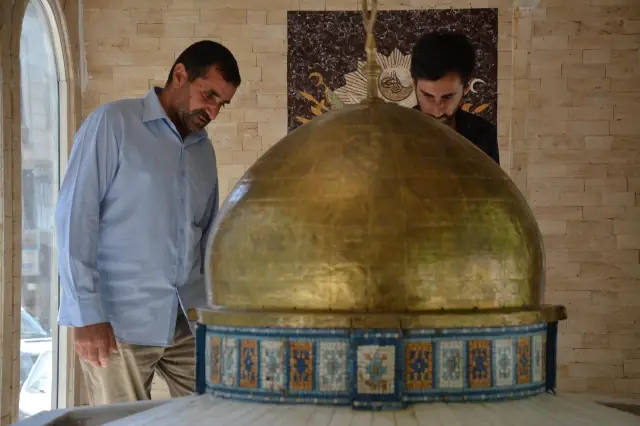 ŞANLIURFA - Mescid-i Aksa maketinin yer aldığı Minia Kudüs tırı Şanlıurfa'da
