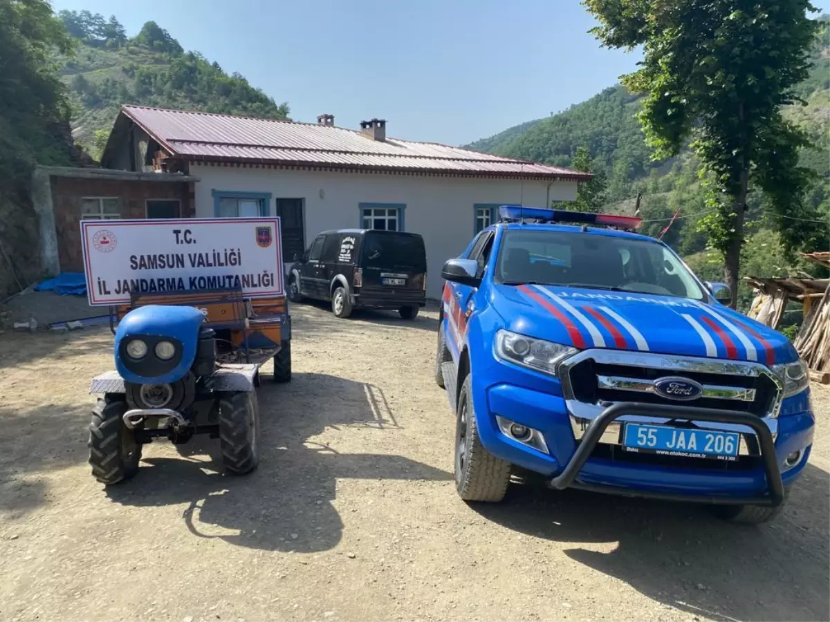 Samsun'da tarım aracı çaldıkları iddia edilen 2 zanlı yakalandı