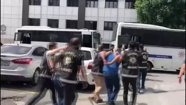 Sedat Peker suç örgütüne yönelik operasyonda yakalanan 10 şüpheli adliyeye çıkarıldı