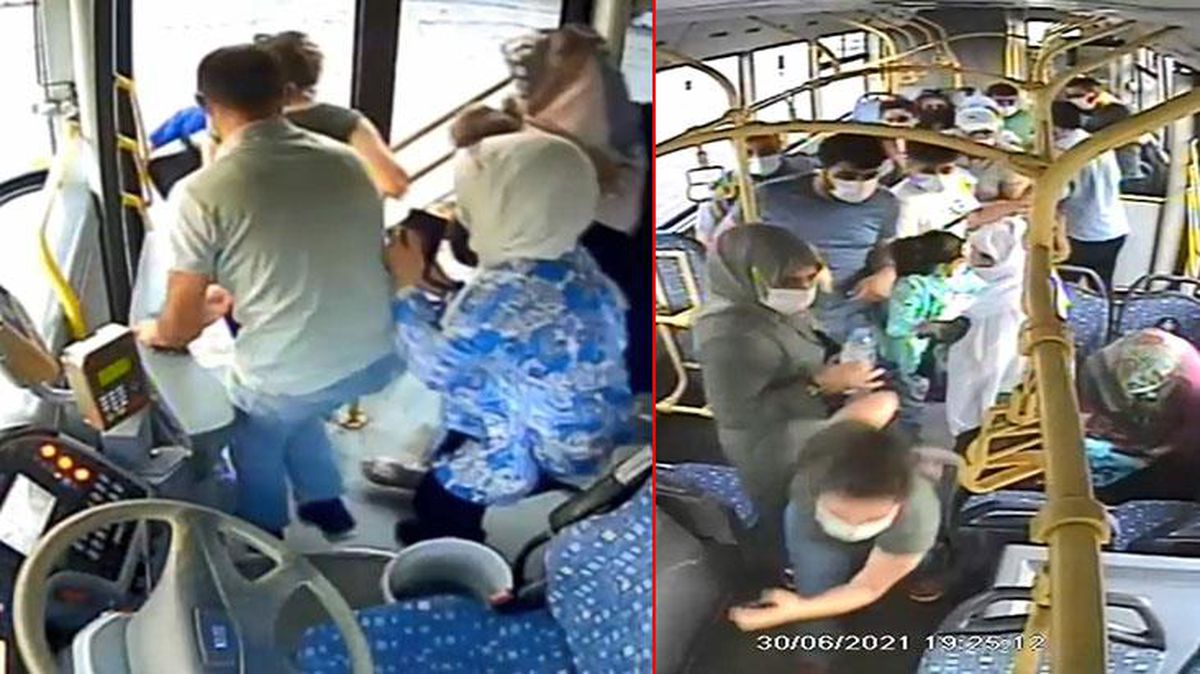 Seyir halindeki otobüste panik anları! Motoru alevler sardı, 45 yolcu şoförün dikkati sayesinde kurtuldu
