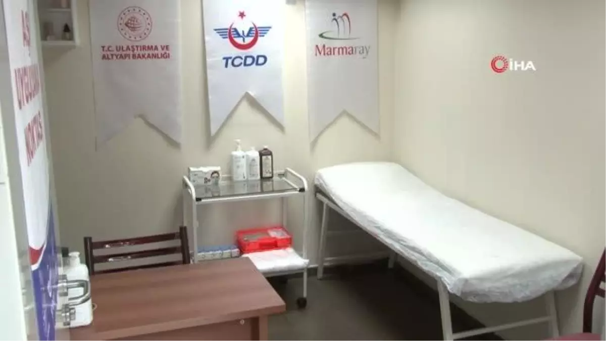 Yenikapı'da 'İki Tren Arası Aşı' uygulaması başladı
