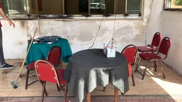 Sungurlu'da kahvehane kundaklandı