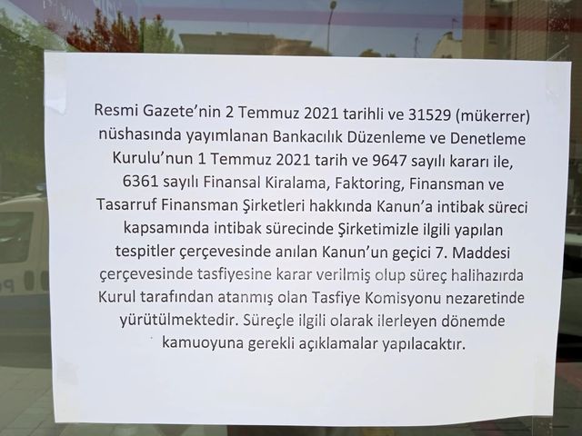 Tasfiye edilen faizsiz konut şirketlerinin şubeleri kepenk açmadı