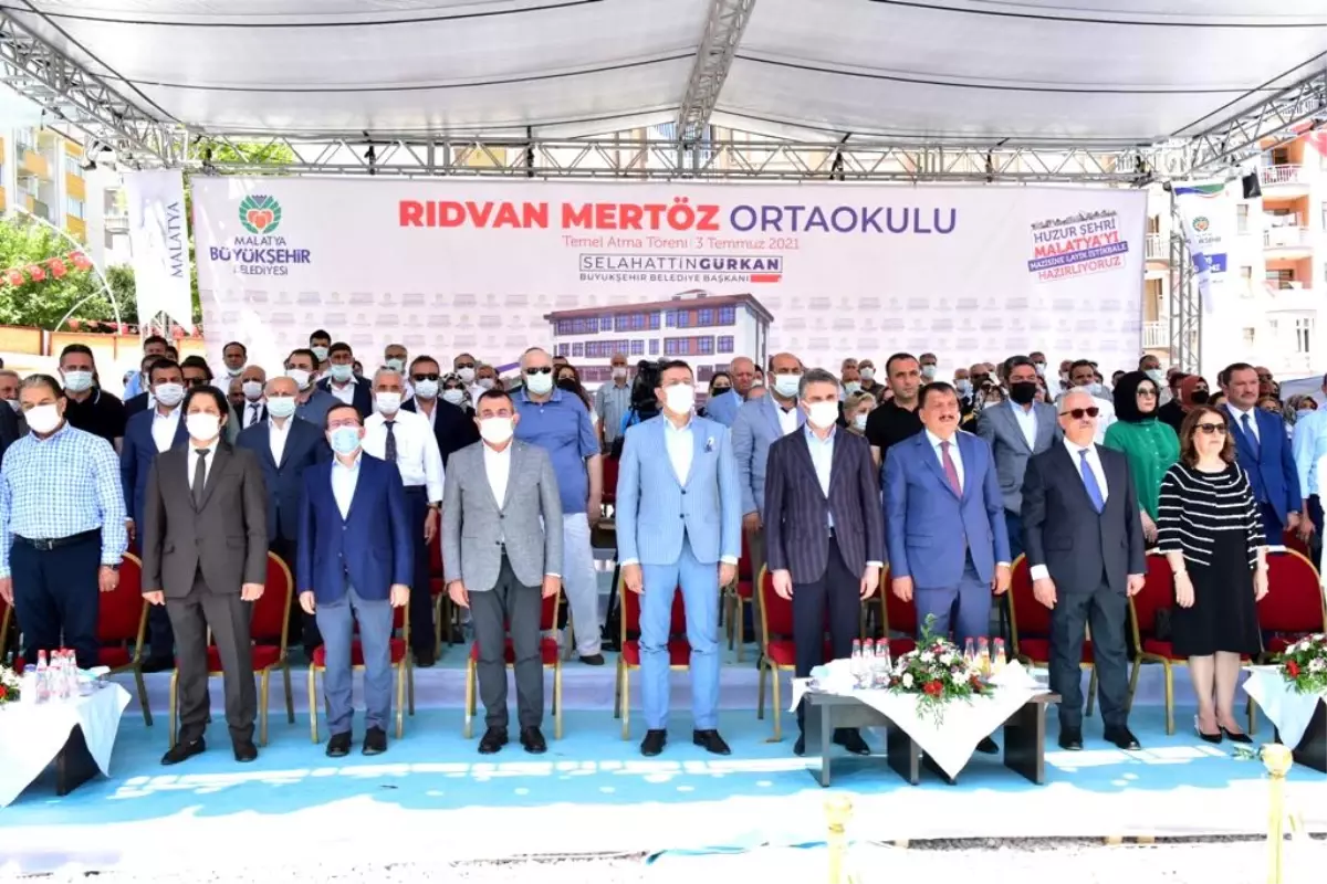 Rıdvan Mertöz Ortaokulu Temel Atma Töreni Yapıldı