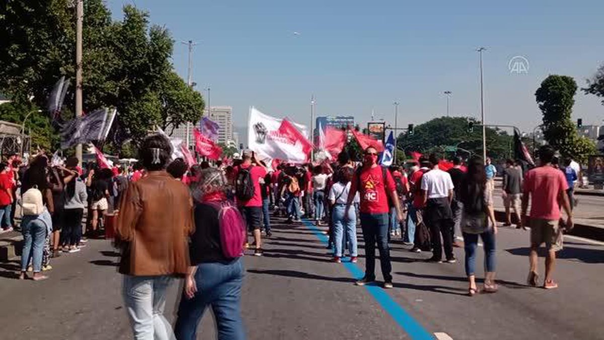 RIO DE JANEIRO - Brezilya'da Devlet Başkanı Bolsonaro karşıtı gösteriler düzenlendi