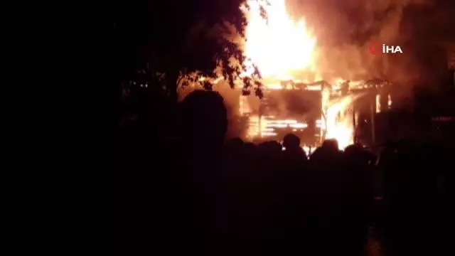 Yangın sırasında tüp patladı: 3 kişi yaralandı