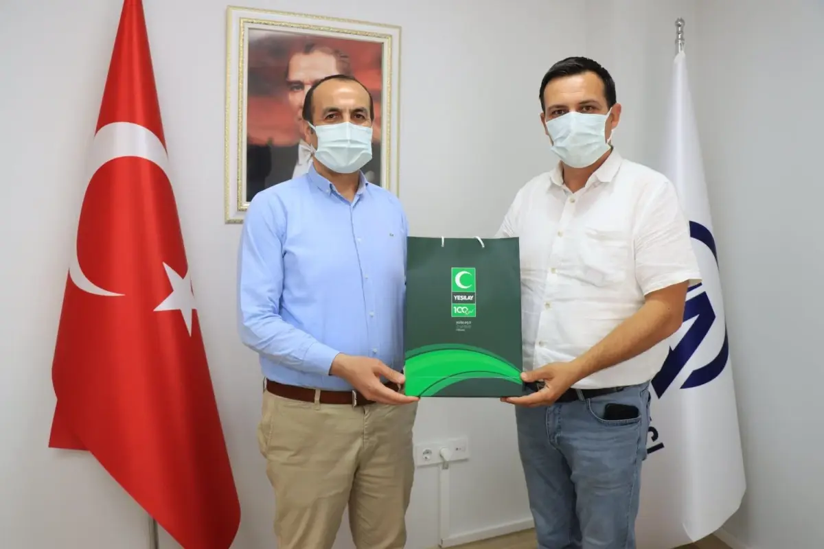 Yeşilay Kırklareli Şube Başkanı Yücel'den AA Kırklareli Bürosu'na ziyaret