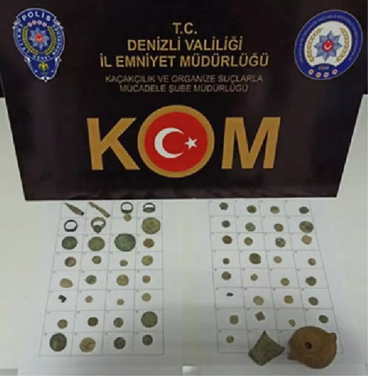 Denizli'de 63 parça tarihi eser ele geçirildi