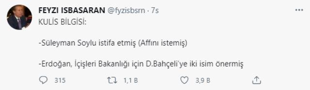 İçişleri Bakanlığı'ndan eski AK Partili vekilin 'Süleyman Soylu istifa etti' iddialarına fotoğraflı yanıt
