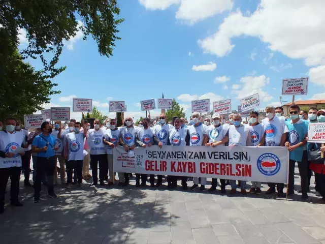 Kırşehir ve Sivas'ta Memur-Sen ücretlere seyyanen zam talep etti