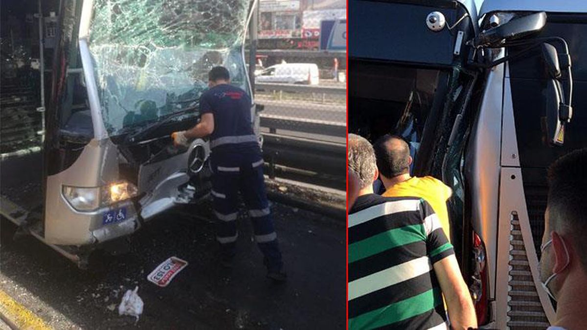 Son Dakika: Küçükçekmece'de metrobüs kazası! 25 kişi yaralandı
