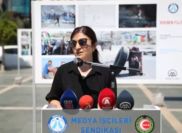 Medya-İş, Alanya'da AA fotoğraflarından oluşan Direnen Filistin sergisini açtı