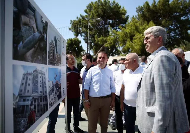 Medya-İş, Alanya'da AA fotoğraflarından oluşan Direnen Filistin sergisini açtı