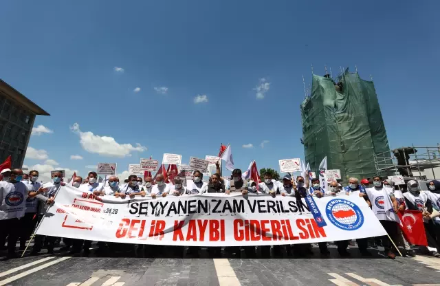 Kırşehir ve Sivas'ta Memur-Sen ücretlere seyyanen zam talep etti