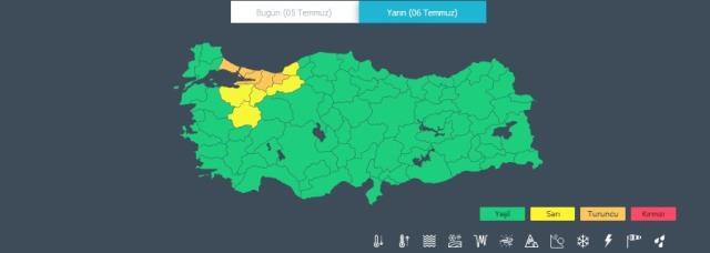 Meteoroloji'den İstanbul dahil 5 ile turuncu kodlu, 5 ile sarı kodlu uyarı: Metrekareye 100 kilogram yağış düşebilir