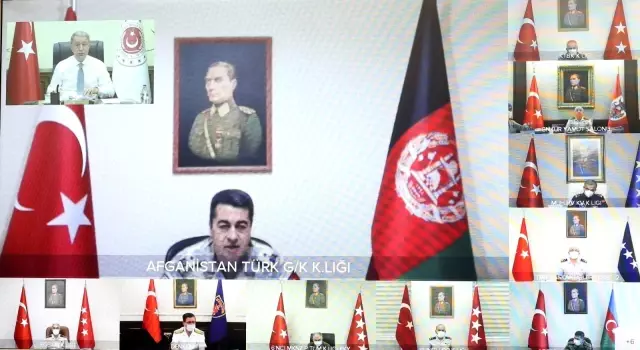 Son dakika haberi... Milli Savunma Bakanı Akar'dan, video telekonferans yöntemiyle toplantı