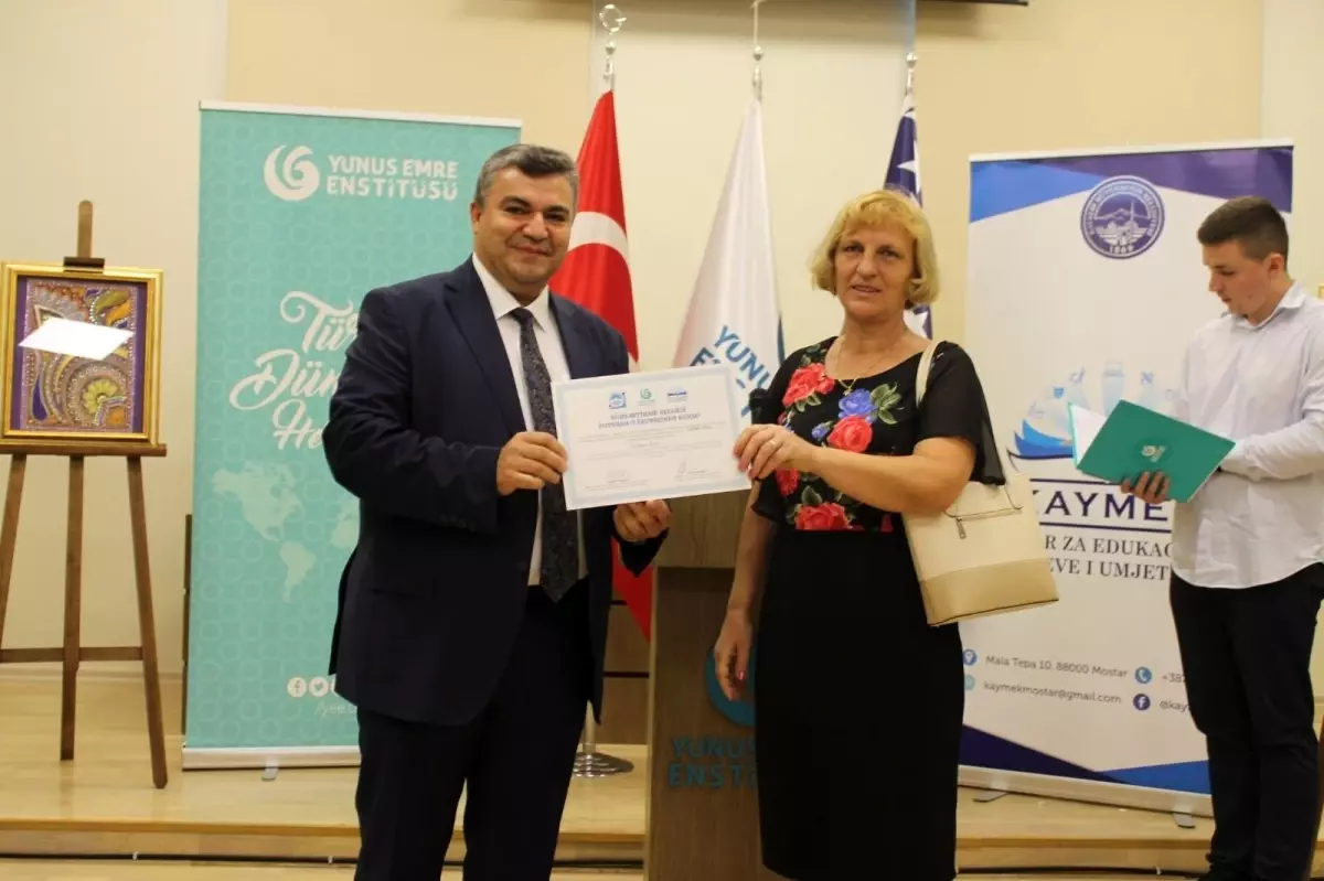 MKAYMEK'ten Mostar'da yılsonu sergisi ve sertifika töreni