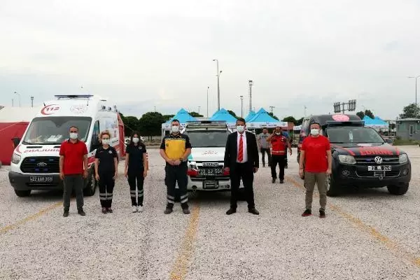 Mobile vaccination center for 'expatriates' at Kapikule Border Gate