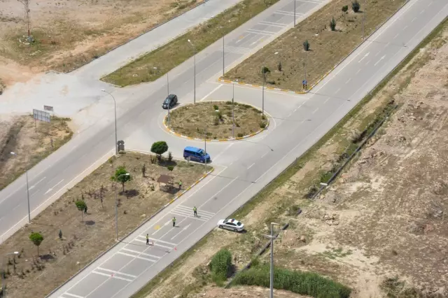 Afyonkarahisar'da havadan trafik denetimi yapıldı