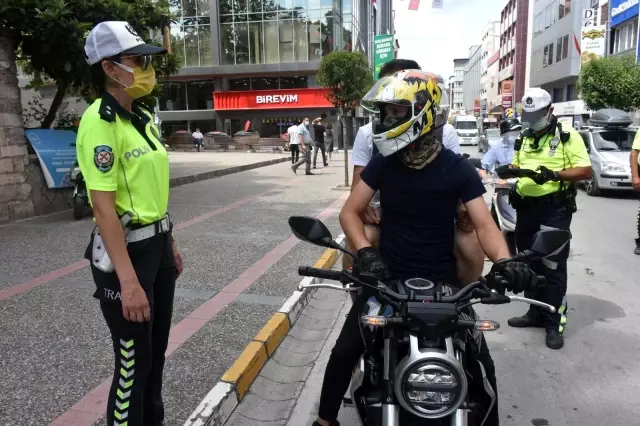 Balıkesir polisinden motosiklet denetimi Balıkesir polisinden motosiklet denetimi