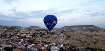Çat kasabasında bu sabah ilk balon turu yapıldı