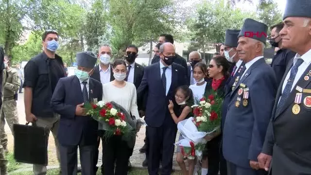 KKTC CUMHURBAŞKANI TATAR KIBRIS GAZİLERİYLE BİR ARAYA GELDİ