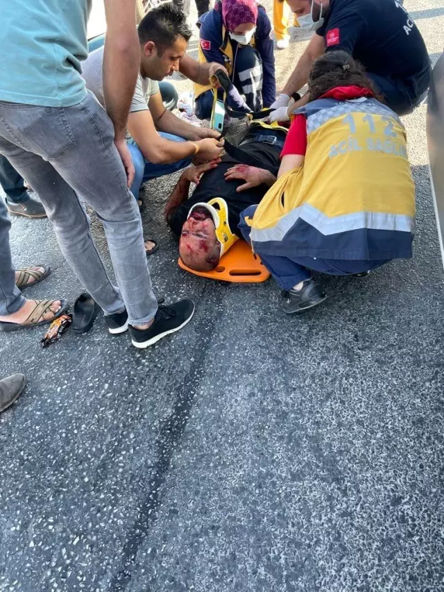 Son Dakika | Motosiklet sürücüsü ölümden bir metreyle kurtuldu...O anlar kamerada